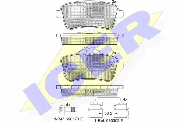 Brake Pad Set, disc brake (182072-200)