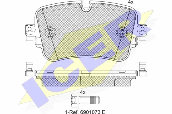 Brake Pad Set, disc brake (182248)