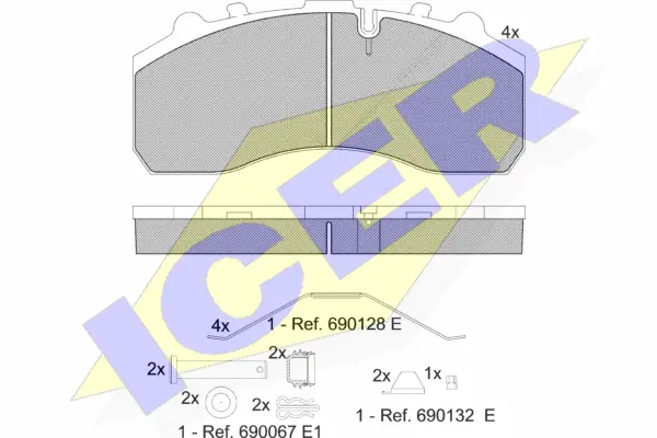 Brake Pad Set, disc brake (151194-066)