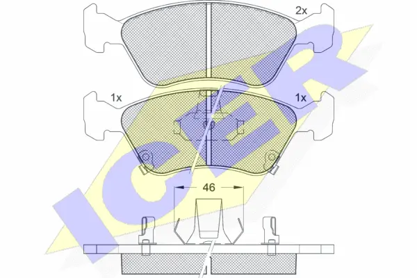 Brake Pad Set, disc brake (181235)