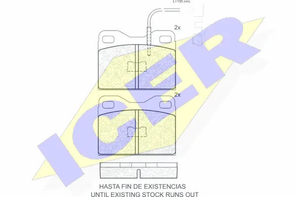 Brake Pad Set, disc brake (180242)