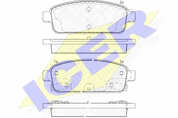 Brake Pad Set, disc brake (181943)