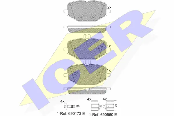 Brake Pad Set, disc brake (182371-203)