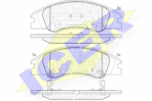 Brake Pad Set, disc brake (181708)