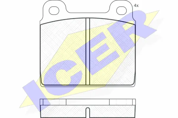 Brake Pad Set, disc brake (180020)