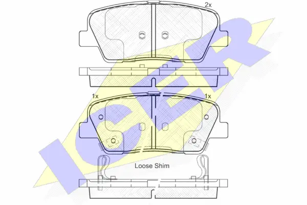 Brake Pad Set, disc brake (181954)