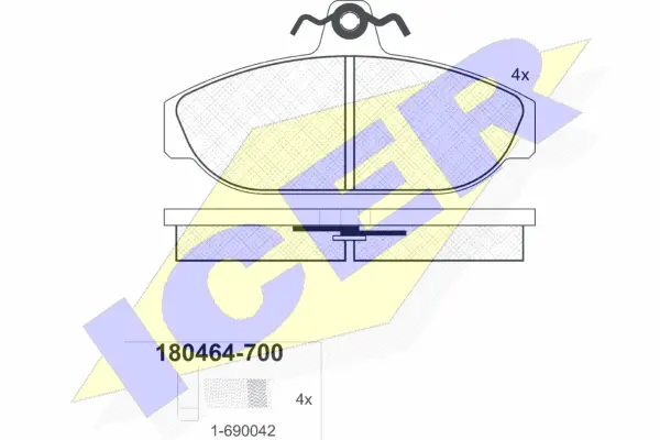 Brake Pad Set, disc brake (180464-700)