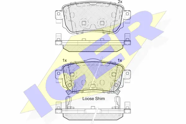 Brake Pad Set, disc brake (182188)