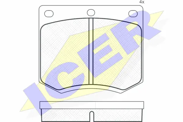 Brake Pad Set, disc brake (180255)