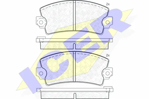 Brake Pad Set, disc brake (180052)