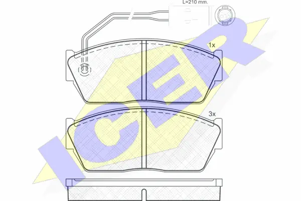 Brake Pad Set, disc brake (180536)