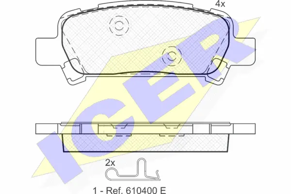 Brake Pad Set, disc brake (181736)