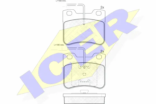 Brake Pad Set, disc brake (180691)
