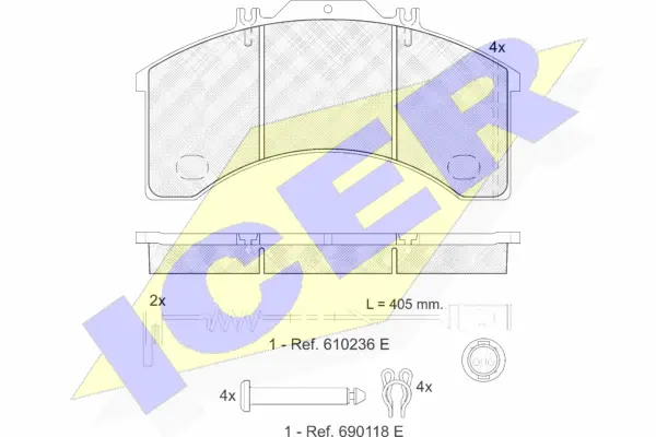 Brake Pad Set, disc brake (151043-110)