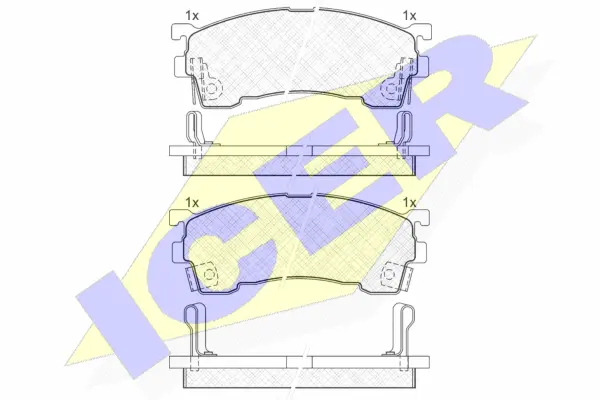 Brake Pad Set, disc brake (180971)