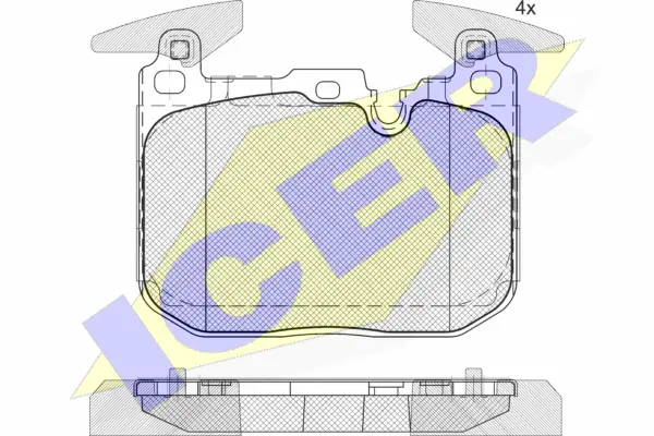 Brake Pad Set, disc brake (182093-200)