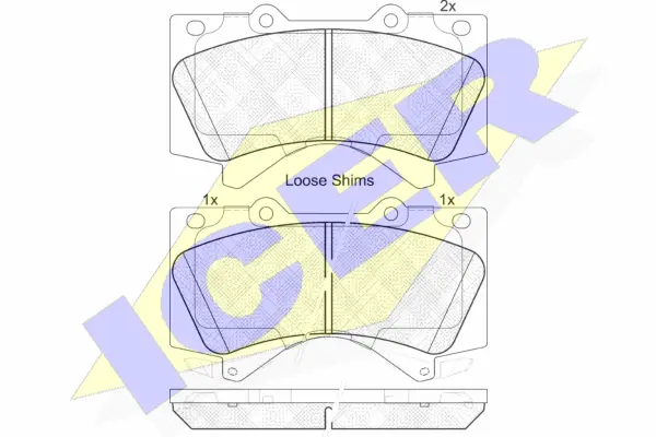 Brake Pad Set, disc brake (181874)