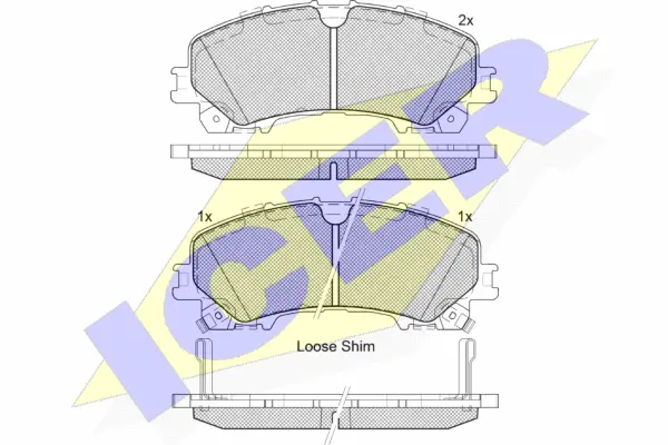 Brake Pad Set, disc brake (182202)