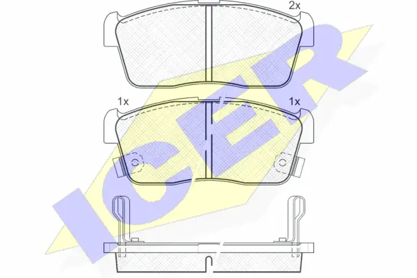 Brake Pad Set, disc brake (181452)