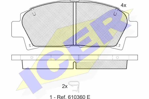 Brake Pad Set, disc brake (181169)