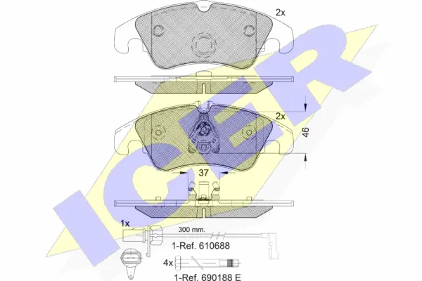 Brake Pad Set, disc brake (181862-202)
