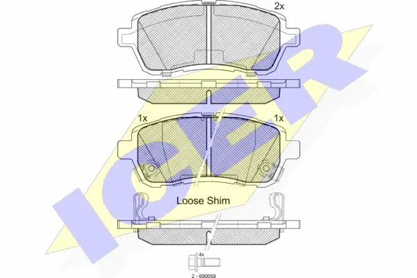 Brake Pad Set, disc brake (181881)