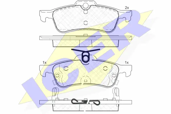 Brake Pad Set, disc brake (182101)