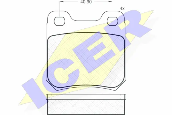 Brake Pad Set, disc brake (180693)