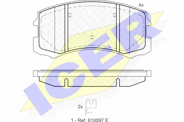 Brake Pad Set, disc brake (181618)