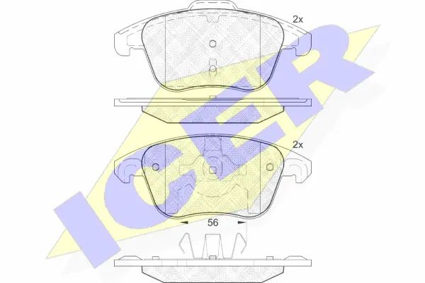 Brake Pad Set, disc brake (181866)