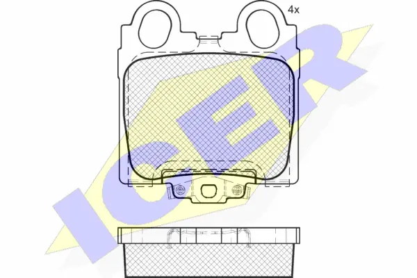 Brake Pad Set, disc brake (182208)