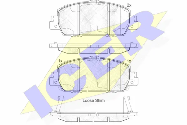 Brake Pad Set, disc brake (182153)