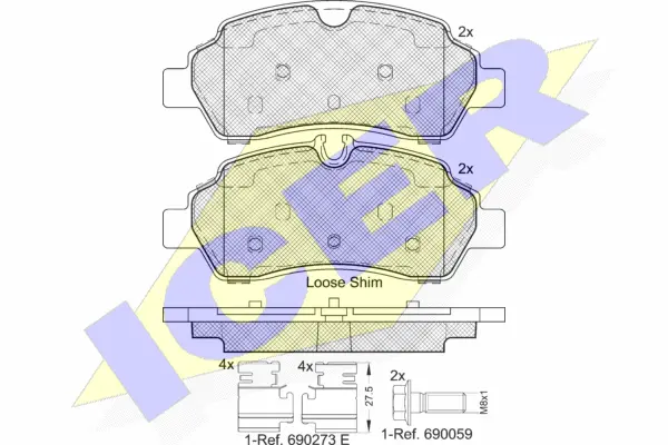 Brake Pad Set, disc brake (142224)