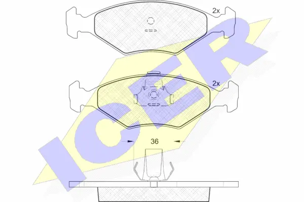Brake Pad Set, disc brake (181604)