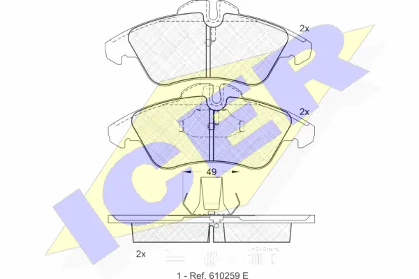 Brake Pad Set, disc brake (141104)