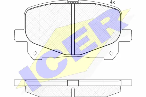 Brake Pad Set, disc brake (181555)
