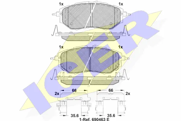 Brake Pad Set, disc brake (181697-066)