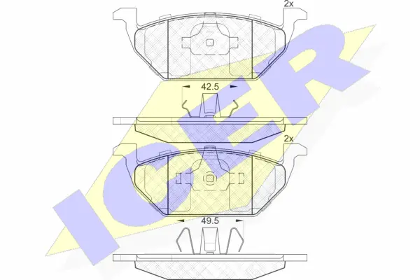 Brake Pad Set, disc brake (181338)