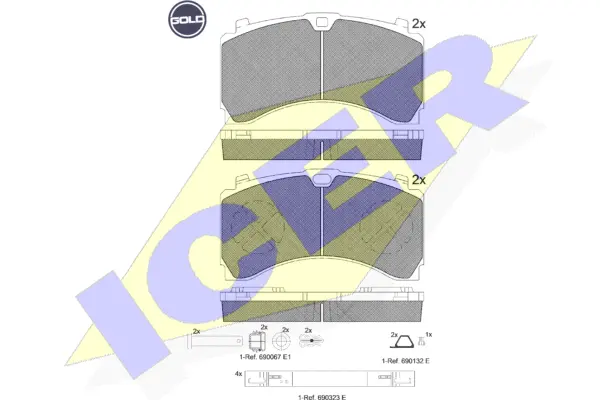 Brake Pad Set, disc brake (152123 G)