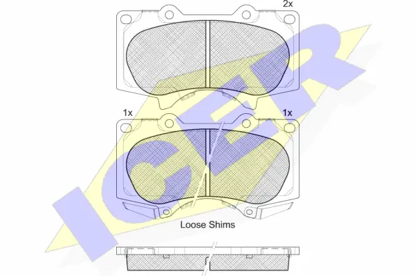 Brake Pad Set, disc brake (181665)