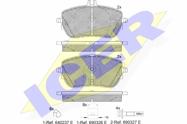 Brake Pad Set, disc brake (182337)