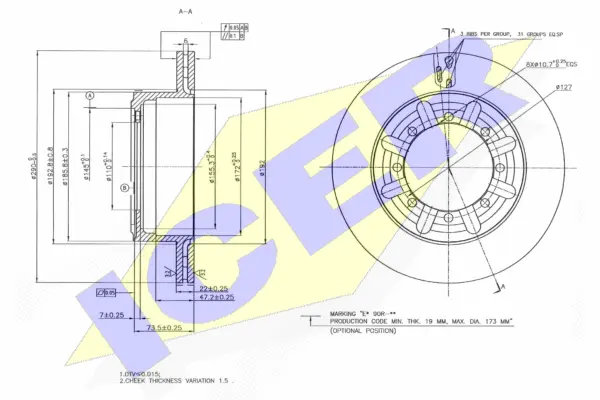 Brake Disc (78BD0017-1)
