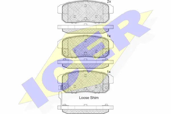 Brake Pad Set, disc brake (181667)