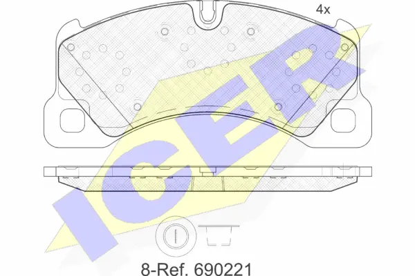 Brake Pad Set, disc brake (181921)