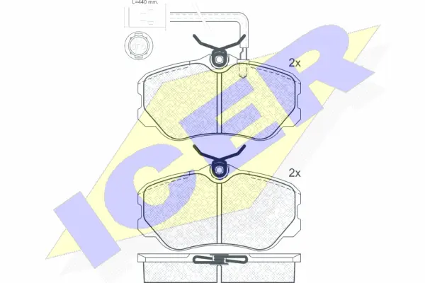Brake Pad Set, disc brake (180949)