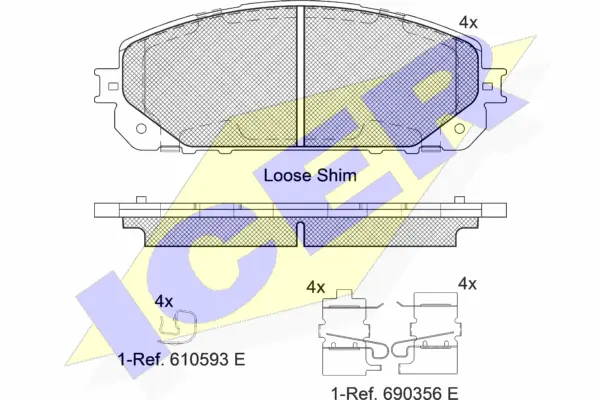 Brake Pad Set, disc brake (182177)