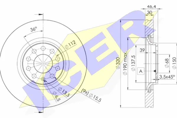 Brake Disc (78BD3615-2)