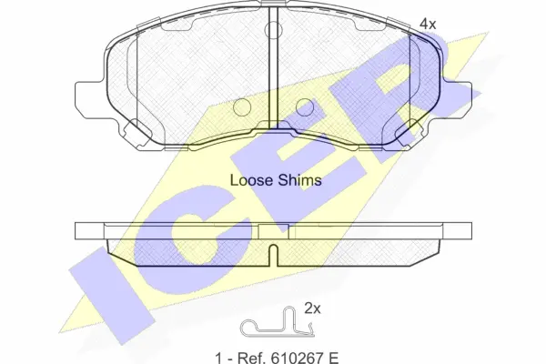 Brake Pad Set, disc brake (181806)