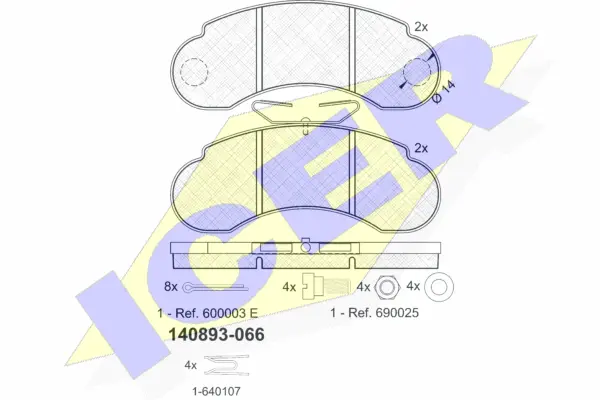Brake Pad Set, disc brake (140893-066)