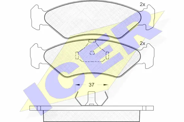 Brake Pad Set, disc brake (180776)